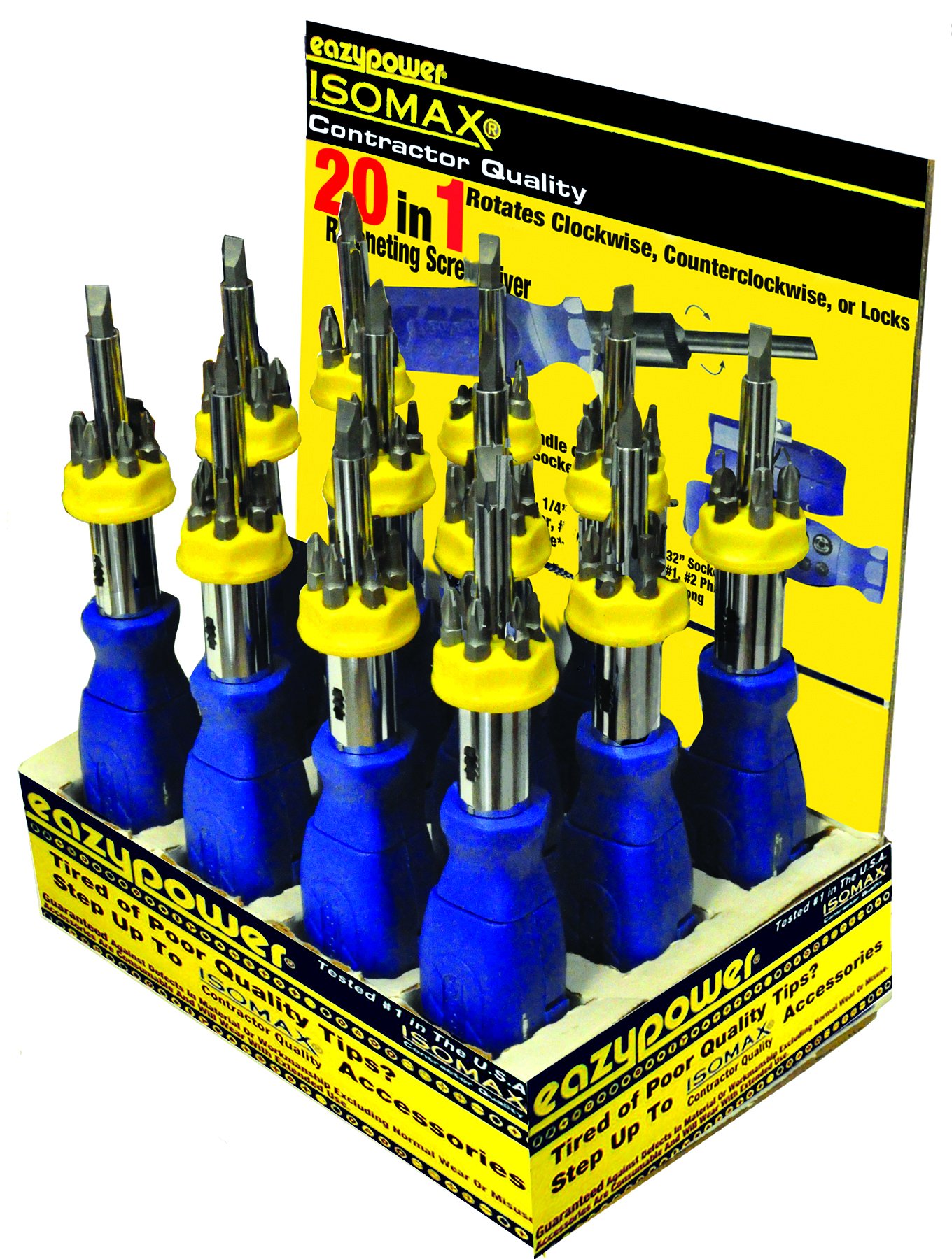 x Eazypower 81267 12本パック 20-in-1 ラチェットドライバー